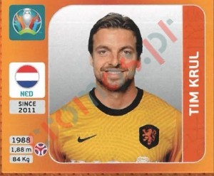 270 Tim Krul – UEFA Euro 2020 Tournament Edition Panini