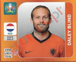 272 Daley Blind – UEFA Euro 2020 Tournament Edition Panini