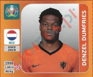 275 Denzel Dumfries – UEFA Euro 2020 Tournament Edition Panini