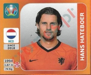 276 Hans Hateboer – UEFA Euro 2020 Tournament Edition Panini