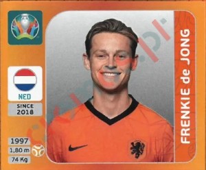 280 Frenkie de Jong – UEFA Euro 2020 Tournament Edition Panini