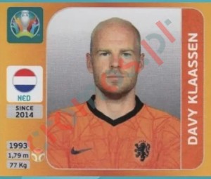 282x Davy Klaassen – UEFA Euro 2020 Tournament Edition Panini