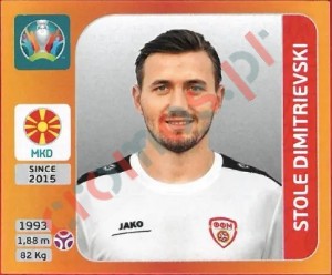 290 Stole Dimitrievski – UEFA Euro 2020 Tournament Edition Panini
