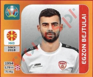 292 Egzon Bejtulai – UEFA Euro 2020 Tournament Edition Panini