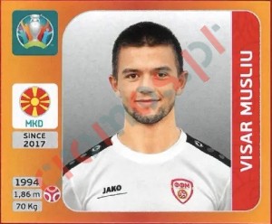 293 Visar Musliu – UEFA Euro 2020 Tournament Edition Panini