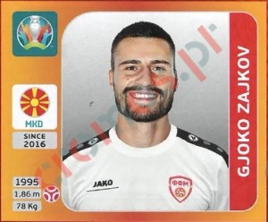 297 Gjoko Zajkov – UEFA Euro 2020 Tournament Edition Panini