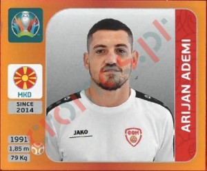 298 Arijan Ademi – UEFA Euro 2020 Tournament Edition Panini