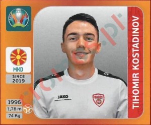 302 Tihomir Kostadinov – UEFA Euro 2020 Tournament Edition Panini