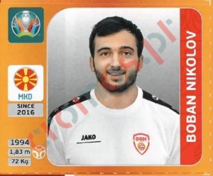 303 Boban Nikolov – UEFA Euro 2020 Tournament Edition Panini