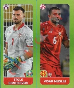 310 Stole Dimitrievski / Visar Musliu – UEFA Euro 2020 Tournament Edition Panini