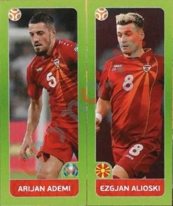 312 Arijan Ademi / Ezgjan Alioski – UEFA Euro 2020 Tournament Edition Panini
