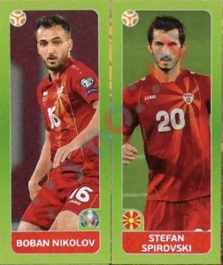 314 Boban Nikolov / Stefan Spirovski – UEFA Euro 2020 Tournament Edition Panini