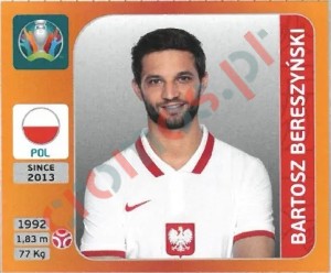 463 Bartosz Bereszyński – UEFA Euro 2020 Tournament Edition Panini