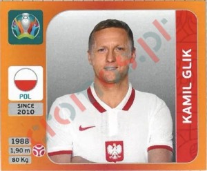 464 Kamil Glik – UEFA Euro 2020 Tournament Edition Panini