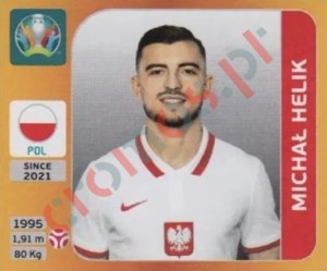 466x Michal Helik – UEFA Euro 2020 Tournament Edition Panini