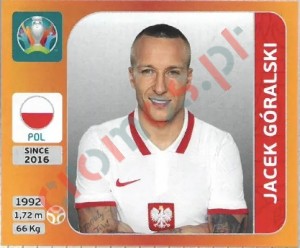 469 Jacek Góralski – UEFA Euro 2020 Tournament Edition Panini