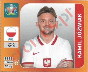 471 Kamil Jóźwiak – UEFA Euro 2020 Tournament Edition Panini