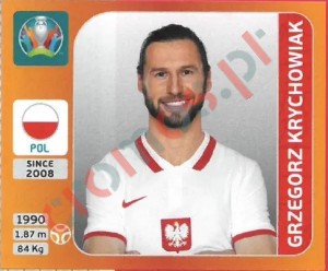473 Grzegorz Krychowiak – UEFA Euro 2020 Tournament Edition Panini