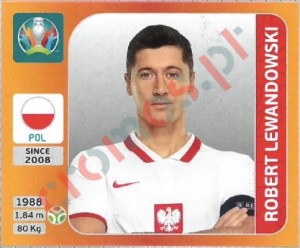 477 Robert Lewandowski – UEFA Euro 2020 Tournament Edition Panini