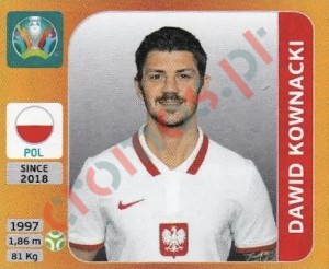 478x Dawid Kownacki – UEFA Euro 2020 Tournament Edition Panini