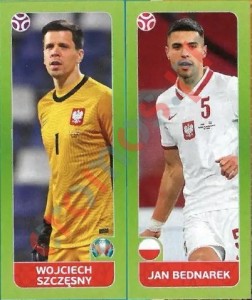 480 Wojciech Szczęsny / Jan Bednarek – UEFA Euro 2020 Tournament Edition Panini