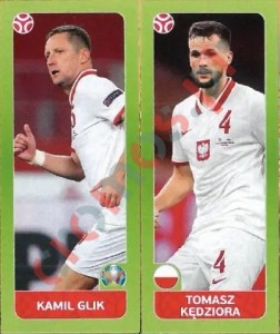 481 Kamil Glik / Tomasz Kędziora – UEFA Euro 2020 Tournament Edition Panini