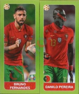 655 Bruno Fernandes / Danilo Pereira – UEFA Euro 2020 Tournament Edition Panini