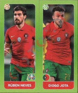 656 Rúben Neves / Diogo Jota – UEFA Euro 2020 Tournament Edition Panini