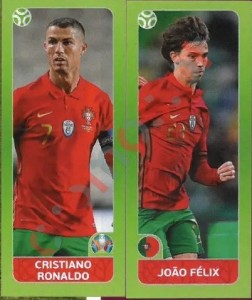 657 Cristiano Ronaldo / João Félix – UEFA Euro 2020 Tournament Edition Panini