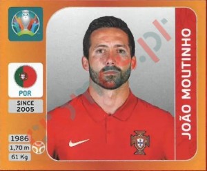 671 João Moutinho – UEFA Euro 2020 Tournament Edition Panini