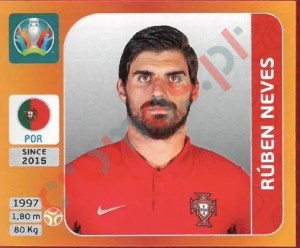 673 Rúben Neves – UEFA Euro 2020 Tournament Edition Panini