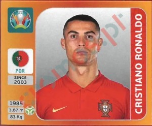 676 Cristiano Ronaldo – UEFA Euro 2020 Tournament Edition Panini