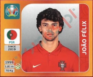 677 João Félix – UEFA Euro 2020 Tournament Edition Panini
