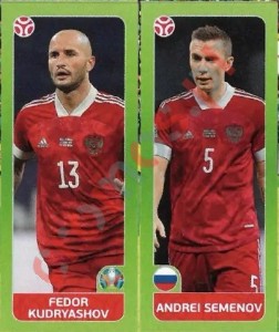 205 Fedor Kudryashov / Andrei Semenov – UEFA Euro 2020 Tournament Edition Panini
