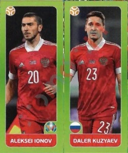 206 Aleksei Ionov / Daler Kuzyaev – UEFA Euro 2020 Tournament Edition Panini