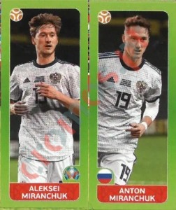 207 Aleksei Miranchuk / Anton Miranchuk – UEFA Euro 2020 Tournament Edition Panini