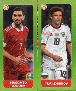 208 Magomed Ozdoev / Yuri Zhirkov – UEFA Euro 2020 Tournament Edition Panini