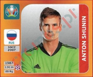 211 Anton Shunin – UEFA Euro 2020 Tournament Edition Panini