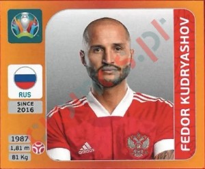 215 Fedor Kudryashov – UEFA Euro 2020 Tournament Edition Panini