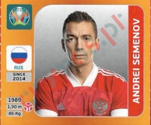 217 Andrei Semenov – UEFA Euro 2020 Tournament Edition Panini
