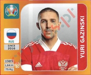 221 Yuri Gazinski – UEFA Euro 2020 Tournament Edition Panini