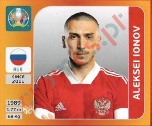 222 Aleksei Ionov – UEFA Euro 2020 Tournament Edition Panini