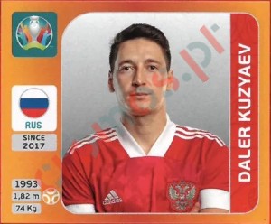 223 Daler Kuzyaev – UEFA Euro 2020 Tournament Edition Panini