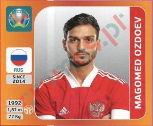 227 Magomed Ozdoev – UEFA Euro 2020 Tournament Edition Panini