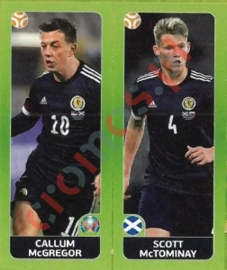 432 Callum McGregor / Scott McTominay – UEFA Euro 2020 Tournament Edition Panini