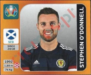 440 Stephen O'Donnell – UEFA Euro 2020 Tournament Edition Panini