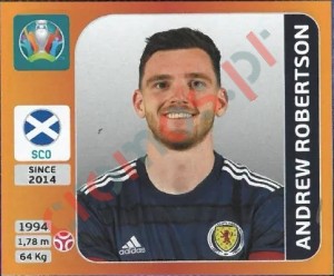 442 Andrew Robertson – UEFA Euro 2020 Tournament Edition Panini