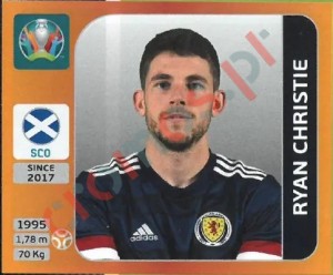 445 Ryan Christie – UEFA Euro 2020 Tournament Edition Panini