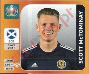 451 Scott McTominay – UEFA Euro 2020 Tournament Edition Panini