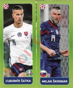 487 Ľubomír Šatka / Milan Škriniar – UEFA Euro 2020 Tournament Edition Panini